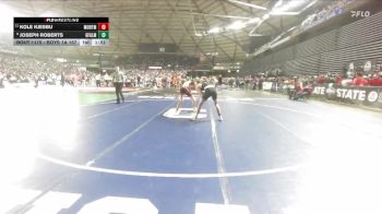 Boys 1A 157 lbs Champ. Round 2 - Kole Kjesbu, Montesano vs Joseph Roberts, Granite Falls