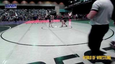 90 lbs Consi Of 8 #2 - Harper Eldred, Grizzly Wrestling Club vs Gracelynn Watts, Team Aggression