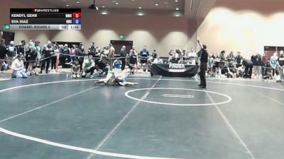 69 lbs Champ. Round 5 - Kendyl Gehr, Mosers Mat Club vs Eva Diaz, Headhunters Wrestling Club