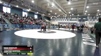 150 lbs Quarterfinal - Noah Gonzalez, Murrieta Valley vs Christian Quintana, Murrieta Mesa