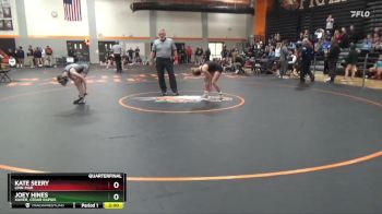 110 lbs Quarterfinal - Joey Hines, Xavier, Cedar Rapids vs Kate Seery, Linn-Mar