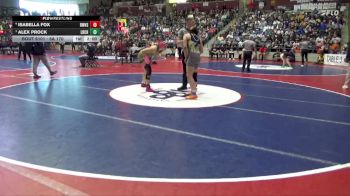 6A 170 lbs Semifinal - Alex Prock, Little Rock Central High School vs Isabella Fox, Bentonville West