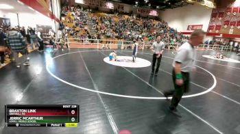 70 lbs Round 3 - Braxton Link, Greybull MS vs Jerric McArthur, Lovell Middle School