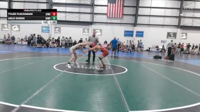 120 lbs Allday - Tyler Fleckinger, SLY FOX WRESTLING CLUB vs Arlo Duren, RALEIGH AREA WOLFPACK RED