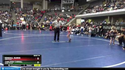 50-53 lbs Round 3 - Kendall Burns, Iowa Elite vs Carleigh Carhill, Perry Jr Jay