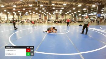 138 lbs Rr Rnd 1 - Ahmed Hussain, Red Devil Wrestling Club vs Camren Holland, MI Bad Boys Black