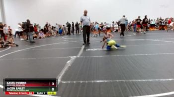 50 lbs Quarterfinal - Kasen Morris, Backyard Brawlers vs Jacen Bailey, Pelion Youth Wrestling