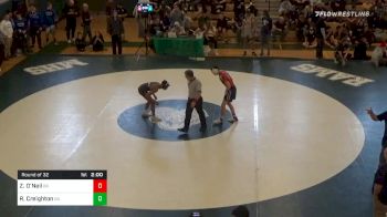 132 lbs Prelims - Zack O'Neil, Bridgewater-Raynham vs Remi Creighton, Oliver Ames