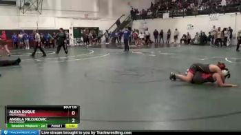 150 lbs Quarterfinal - Alexa Duque, Palm Springs vs Angela Milojkovic, Palm Desert