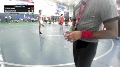 138 lbs Cons. Semi - Tyson Trinh, Westminster High School vs Dylan Brown, Redondo Union High School Wres