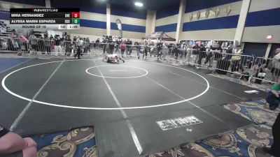 109 lbs Round Of 16 - Mira Hernandez, ONE Wr Ac vs Alyssa Marin Esparza, Oso Way WC