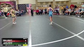84 lbs Round 2 (8 Team) - Beau Abbott, Cleveland Wrestling vs James Strain, Soddy Daisy WA