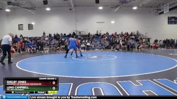 285 lbs Champ. Round 2 - Leno Campbell, Millikin University vs Shelby Jones, University Of Wisconsin-Whitewater