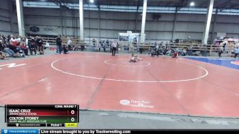 105 lbs Cons. Round 7 - Colton Storey, Silver Valley Wrestling Club vs Isaac Cruz, Jerome Middle School