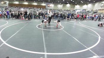 90 lbs Round Of 16 - Weston Shamhart, 1 On 1 Fight Academy vs Gracin Gonzalez, Imys