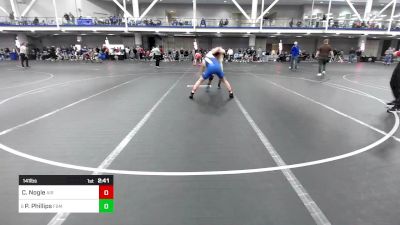 141 lbs Consi Of 8 #2 - Carter Nogle, Air Force Academy vs Pat Phillips, F&M - UnAttached