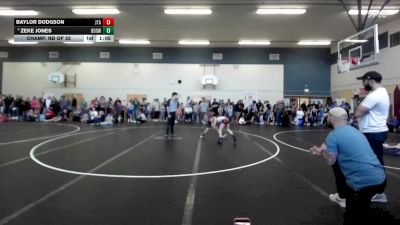 67 lbs Champ. Rd Of 32 - Baylor Dodgson, Jimenez Trained Academy vs Zeke Jones, Brothers Of Steel Wrestling Club