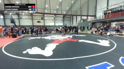 U8 FS - 56 lbs Champ. Round 1 - Jaxonn Estrada, Wrestling Club Tacoma Slam vs Calvin Cavnar, UP Outlaw WC