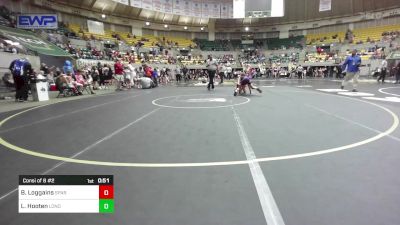 120 lbs Consi Of 8 #2 - Benton Loggains, Spartan Wrestling Academy vs Logan Hooten, Lonoke Youth Wrestling