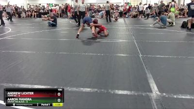 106 lbs Round 2 (6 Team) - Andrew Lichter, Town WC vs Aaron Mangra, Savage WA Black