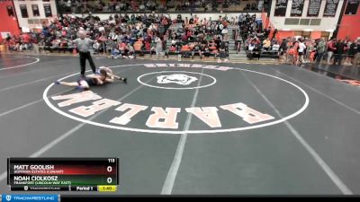 113 lbs Cons. Round 2 - Matt Goolish, Hoffman Estates (CONANT) vs Noah Ciolkosz, Frankfort (LINCOLN-WAY EAST)