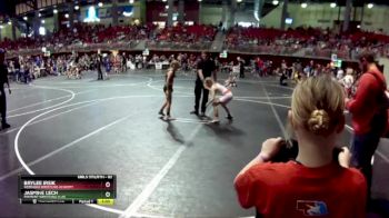82 lbs Champ. Round 1 - BryLee Irsik, Nebraska Wrestling Academy vs Jasmine Lech, Fremont Wrestling Club