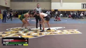 141 lbs Quarterfinal - Eli Sims, Brockport vs Conner Deboe, Baldwin Wallace