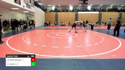 285 lbs Quarterfinal - Barrett Rosenberger, The Storm Wrestling Center vs Emmanuel Isidro, Pedraza Wrestling