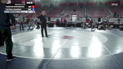 120 lbs 3rd Place Match - Sawyer Stephenson, Michigan Premier WC vs Mykola Shamray, Built By Brunson Wrestling