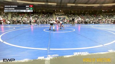 95 lbs Consi Of 8 #2 - Brison Romero, Mile High Wrestling Club vs Esai Koethe, Big Game Wrestling Club