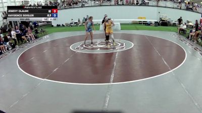 105 lbs Jenevy Olalde, North Carolina vs Kaydence Seigler, Alabama Blue