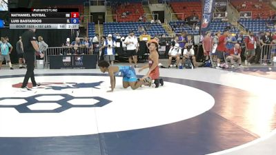 157 lbs Cons. Sub-rd Of 64 - Nathaniel Roybal, New Mexico vs Luis Bastardos, Florida