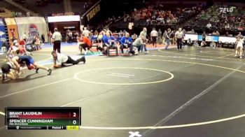 126 Class 2 lbs Quarterfinal - Brant Laughlin, Seneca vs Spencer Cunningham, Mid-Buchanan