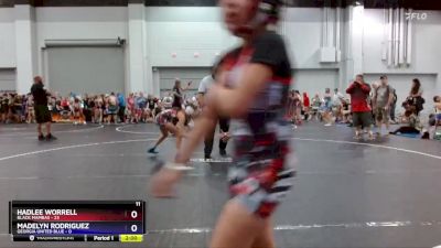 71 lbs Round 1 (8 Team) - Hadlee Worrell, Black Mambas vs Madelyn Rodriguez, Georgia United Blue