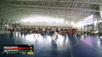 87 lbs Round 1 (4 Team) - Waycen Gillette, Idaho 1 vs Madyn Overman, Valiant Prep