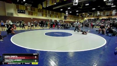 63 lbs Semifinal - Trenton Lambert, Mantanona TC vs Aiden Orbeta, Socal Grappling Wrestling Club