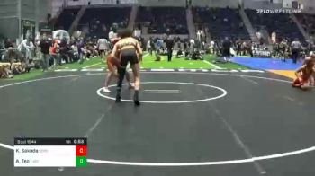 132 lbs Consolation - Kyle Sakuda, Sonora HS vs Ashton Teo, Tucson Pride
