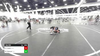 53 lbs Final - Amia Lopez, Savage House WC vs Makayela Sawyer, Mat Demon WC