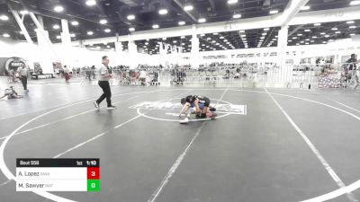 53 lbs Final - Amia Lopez, Savage House WC vs Makayela Sawyer, Mat Demon WC