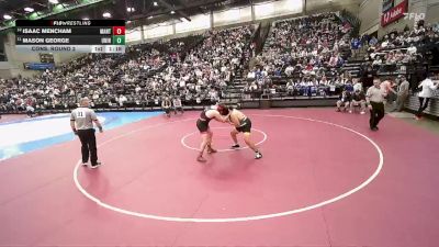 3A 285 lbs Cons. Round 2 - Mason George, Union vs Isaac Mencham, Manti