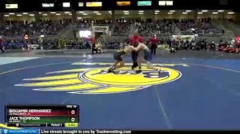 120 lbs Quarterfinals (8 Team) - Benjamin Hernandez, 4A Philomath vs Jace Thompson, 4A Banks