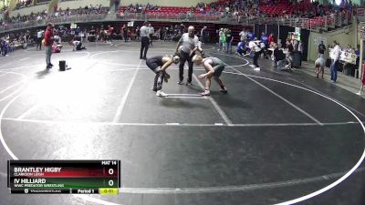 120 lbs Cons. Round 4 - Brantley Higby, Clarkson Leigh vs Iv Hilliard, WWC Predator Wrestling