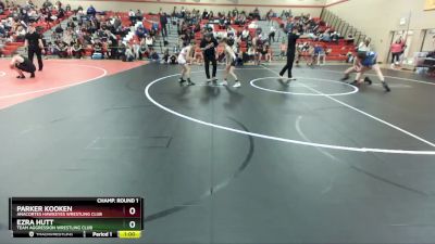 87 lbs Semifinal - Parker Kooken, Anacortes Hawkeyes Wrestling Club vs Ezra Hutt, Team Aggression Wrestling Club