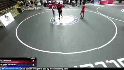 106 lbs Semifinal - Elijah Poe, Silverback Wrestling Club vs Roman Barajas, California