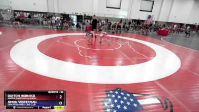 63 lbs Round 5 - Dayton Horneck, Askren Wrestling Academy vs Simon Vesperman, Lancaster Wrestling Club