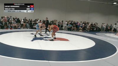 71 kg Champ. Rd Of 128 - Lucas Hernandez, California vs Wesley Fox, Mat Demon Wrestling Club