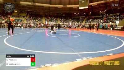 40 lbs Consi Of 8 #1 - Shawn Pena, ReZults Wrestling vs Grayson Mortimer, Lions Wrestling Academy