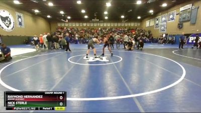 132 lbs Cons. Round 3 - Nick Sterle, Crespi vs Raymond Hernandez, Bishop Alemany