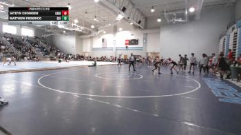 138 lbs 2nd Wrestleback (16 Team) - Matthew Federico, East Coweta HS vs Jaydyn Crowder, Carrollton