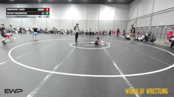 56 lbs 7th Place - Grayson Yang, Team Wisconsin 12U vs Wyatt Harrison, Colorado Hammers 12U